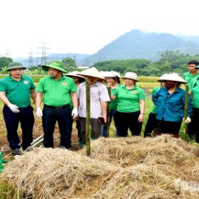 Hội Nông dân tỉnh tuyên truyền, hướng dẫn phân loại và xử lý rác thải tại xã Kim Phú