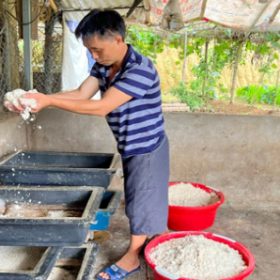 “Làm chơi ăn thật” nhờ nuôi sâu canxi